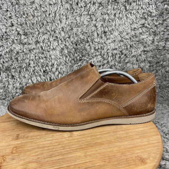 Clarks Leather Slip On Loafers Shoes Men's 11.5 M - Picture 2 of 9